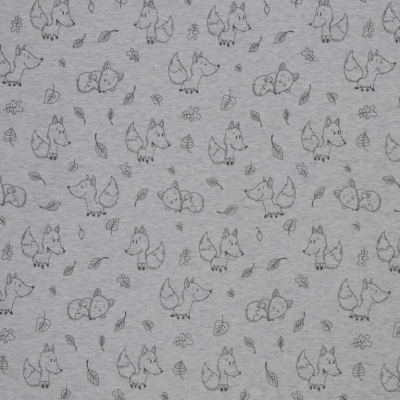 Alpenfleece | LEAH | Fuchs meliert grau